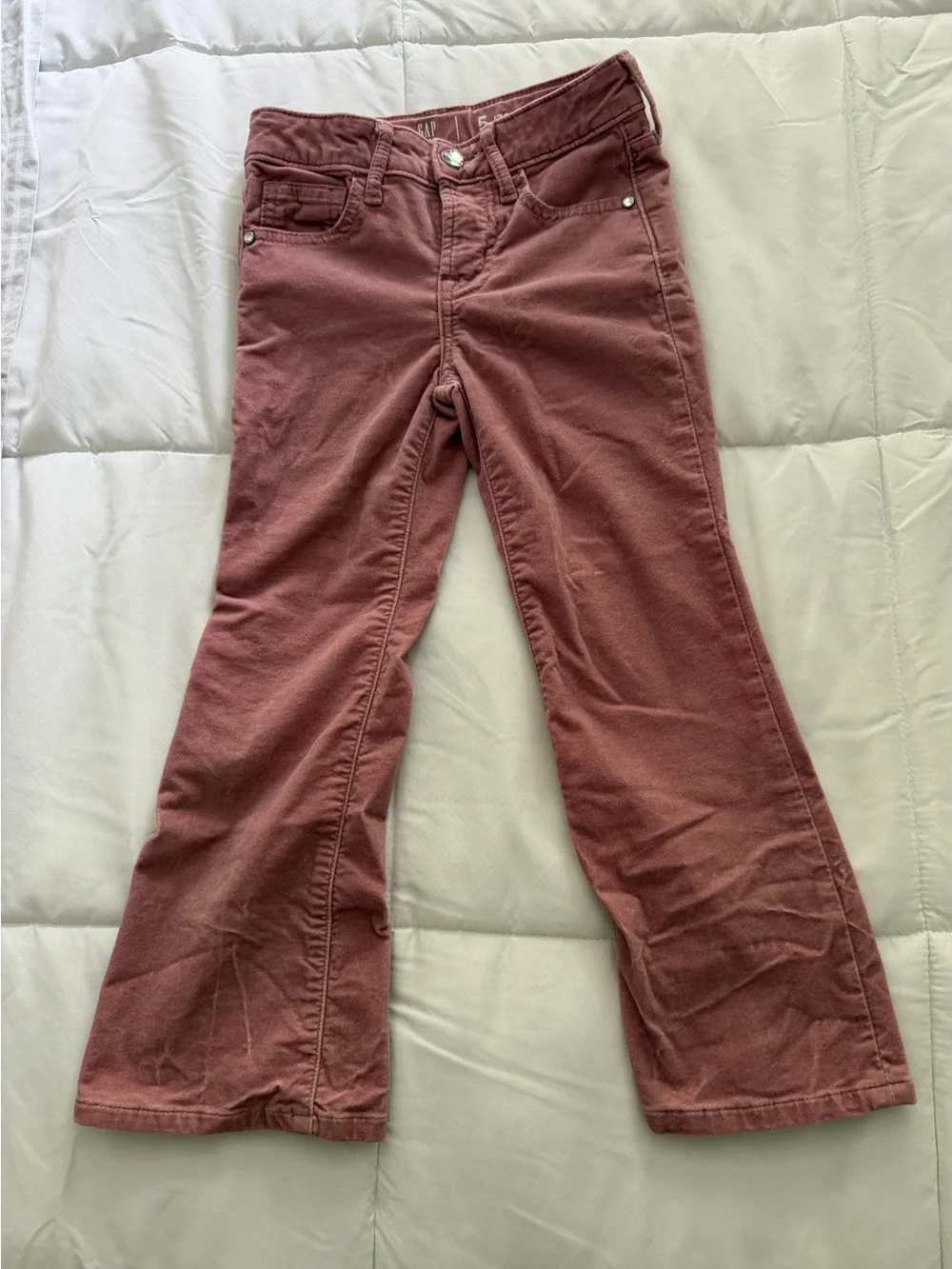 Gap Kids ’70s Flare High Rise Pants – Dusty Rose Pink